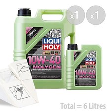 Liqui Moly MOLYGEN 10w-40 Car Engine Oil Service Kit / Pack 6 LITRES 6L