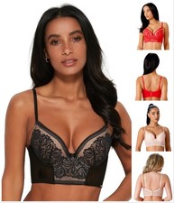 Gossard Encore Bra Padded Longline Womens Underwired Sexy Lace Bras 15608