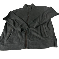 Vintage joseph abboud grey fleece track jacket in L|L31 W22|SKU 6097