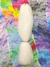CyberloxShop Kanekalon Jumbo Braid Snow White Hair Extensions Dreads Box Braids