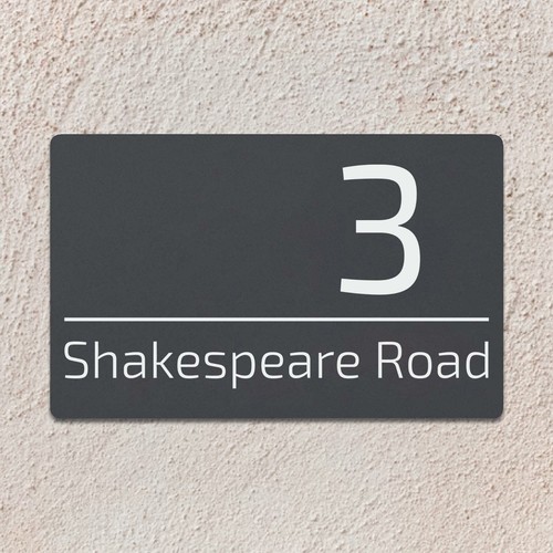 Personalised house sign door - house,