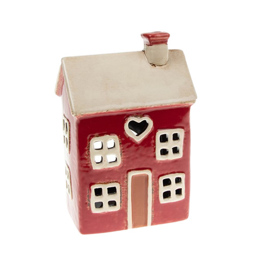 Village pottery tealight - village,