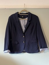 H&M Navy Blue Blazer, Striped