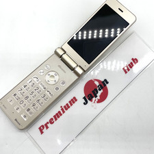 Sharp AQUOS Keitai SH-01J Gold Flip Phone Unlocked SIM Free  Used & Tested Japan
