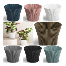 Plant Plastic Pot Flower Pots Planter Lotos Garden Round Outdoor Indoor
