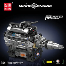 MouldKing 10205 Motorised Electronic Control dynamic Rolls Royce V12 engine