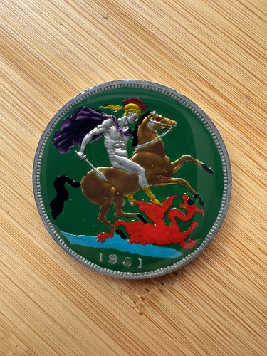 Enamelled hand painted - painted, five