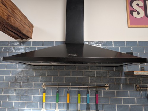 Rangemaster black cooker hood