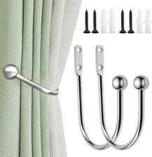 Uskerb Chrome Curtain Tie Back