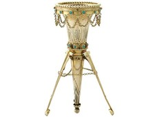 Sterling Silver and Turquoise Posy Holder - Antique Victorian