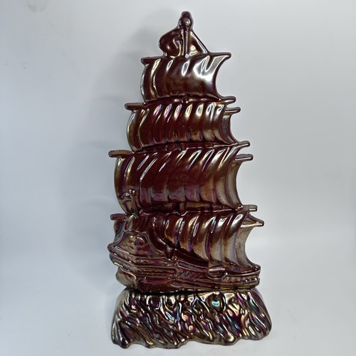 Vintage cast iron sailing ship - iron,