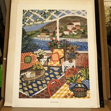 Kate Crosland, From The Verandah signed print 231/985 Hand Signed 1982 Vintage
