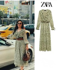 ZARA NEW WOMAN BELTED MIDI