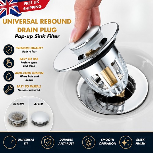 Sink pop basin - up, waste