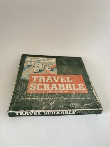 Vintage travel scrabble - vintage,