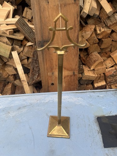 Vintage brass fire fireplace - brass,