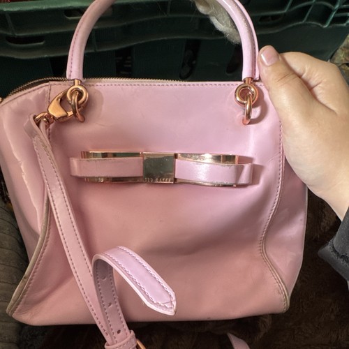 Ted baker pink leather bow - pink,