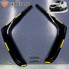 For Renault Trafic MK3 2014-onwards 2 Door Van Rain Wind Deflectors 2pc Tinted