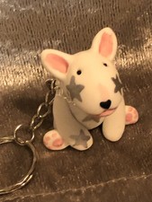 Boadacious bullies handsculpted english bull terriers Stars Keyring / Chain