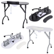 Foldable Manicure Nail Desk Salon Beauty Table with Dust Collector Extractor Fan