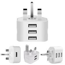 UK Mains 3 Pin Plug Adapter