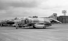 23 Sqn, Phantom FGR.2, XV432 'D' at RAF Wattisham, Aug 1979 - Original B&W neg