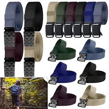 Unisex Work Belt Mens Quick Release Buckle Belt Army Military Style Webbing Belt