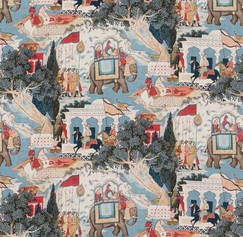 Baker curtain fabric - gp,