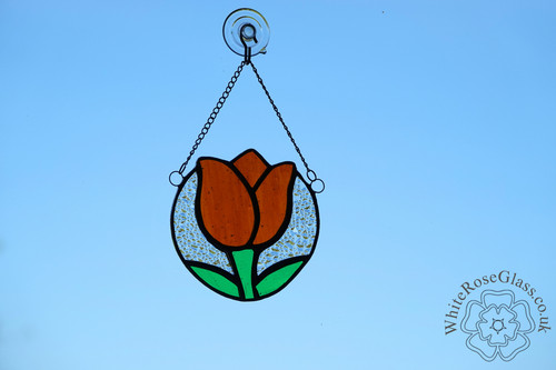 Stained glass tulip - stained,