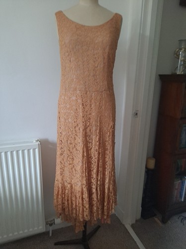 Vintage 1930s dress damaged - vintage,