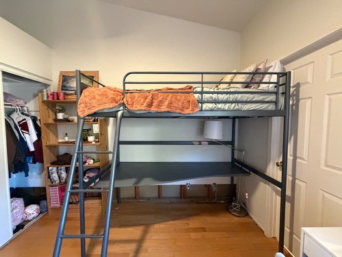 Ikea loft bed with desk - , and