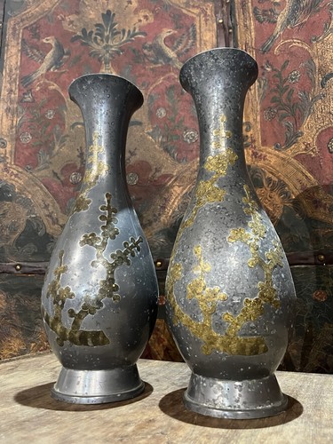 Pair large antique vintage - pair, of