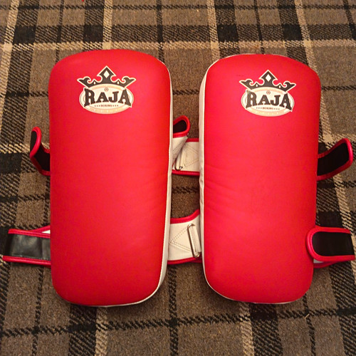 Raja leather thai forearm kick - leather,