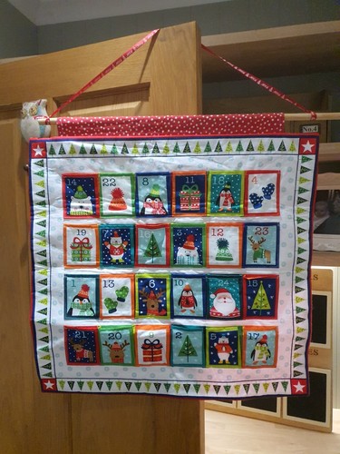Fabric advent calendar - advent,