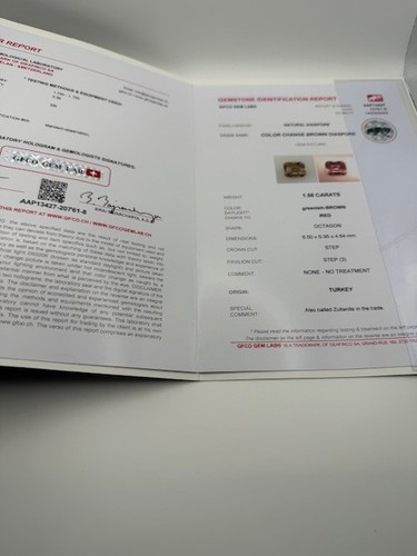 Gfco certified 58ct - certified, 1.58ct