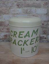 John Lewis VINTAGE by HEMINGWAY 1960s Inspired Cream Crackers Storage Tin