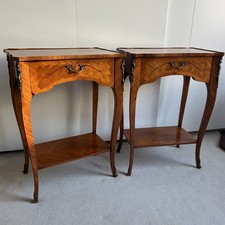 Pair of Louis XV Style Inlaid
