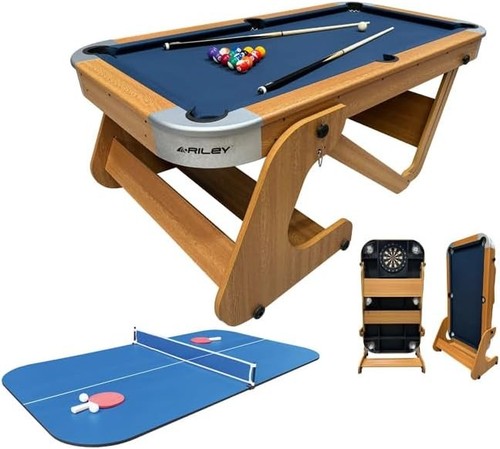 6ft 6in folding pool table - folding,