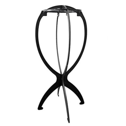 Black wig display stand - black,