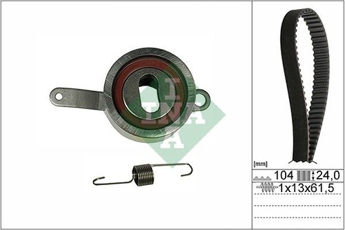 Timing belt and - , adjustment