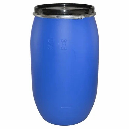 Blue plastic storage drum - blue,
