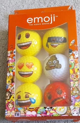 Emoji golf balls - 6x, the