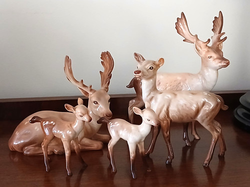 Beswick vintage deer 1 - 5,