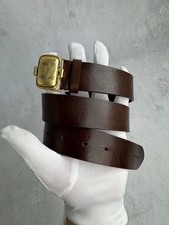 Dsquared2 Leather Belt Golden