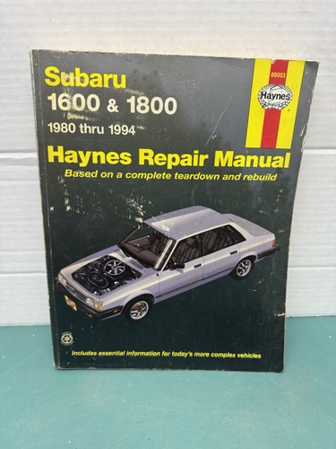 Haynes subaru repair - repair, manual