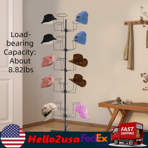 Rotating hat display - rotating, rack