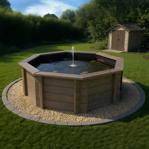 Wooden pond 6ft octagonal - –,