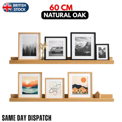 Oak effect floating wall - oak,