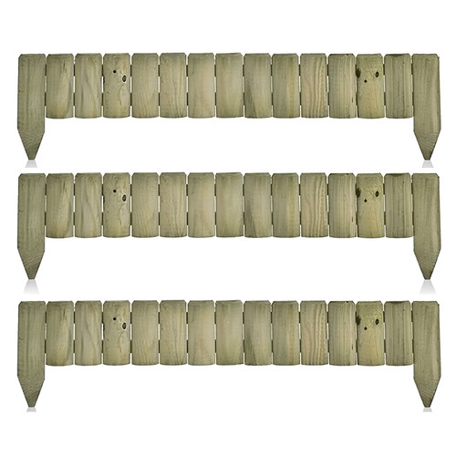 Wooden garden border - wooden,