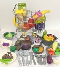 Step 2 Pretend Play Kitchen Replacement Black Pot, Pan, Lid + Extra Food